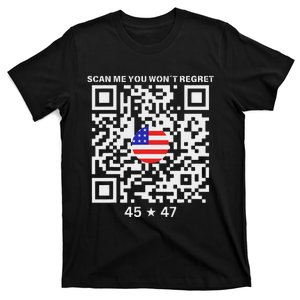 Qr Scan Me President Trump 4547 Trump Dancing Code T-Shirt