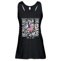 Qr Scan Me President Trump 4547 Trump Dancing Code Ladies Essential Flowy Tank