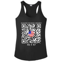 Qr Scan Me President Trump 4547 Trump Dancing Code Ladies PosiCharge Competitor Racerback Tank