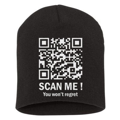 Qr Scan Me President Trump 4547 Trump Dancing Code Short Acrylic Beanie