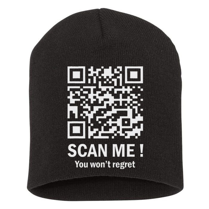 Qr Scan Me President Trump 4547 Trump Dancing Code Short Acrylic Beanie