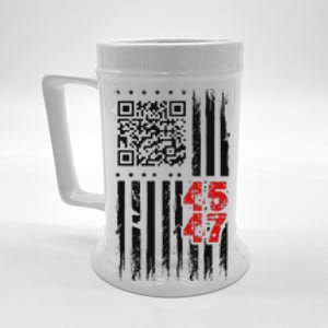 Qr Scan Me President 4547 Trump Dancing Code Apparel Beer Stein