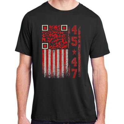 Qr Scan Me President Trump 4547 Adult ChromaSoft Performance T-Shirt