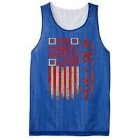 Qr Scan Me President Trump 4547 Mesh Reversible Basketball Jersey Tank