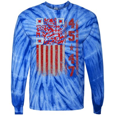 Qr Scan Me President Trump 4547 Tie-Dye Long Sleeve Shirt