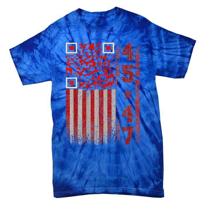 Qr Scan Me President Trump 4547 Tie-Dye T-Shirt