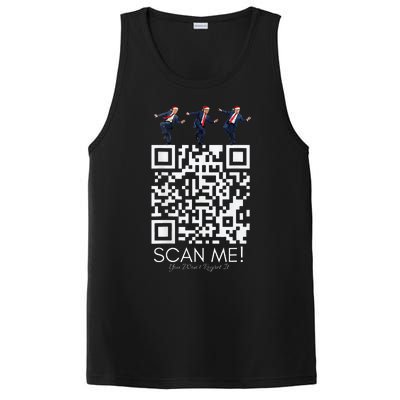 Qr Scan Me President Qr Trump Dancing Hat PosiCharge Competitor Tank