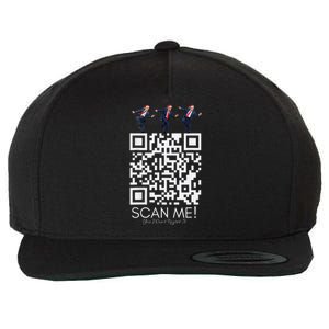 Qr Scan Me President Qr Trump Dancing Hat Wool Snapback Cap