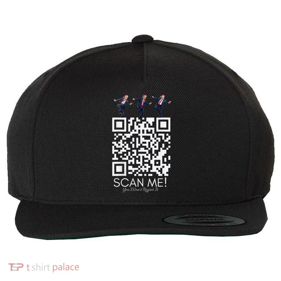 Qr Scan Me President Qr Trump Dancing Hat Wool Snapback Cap