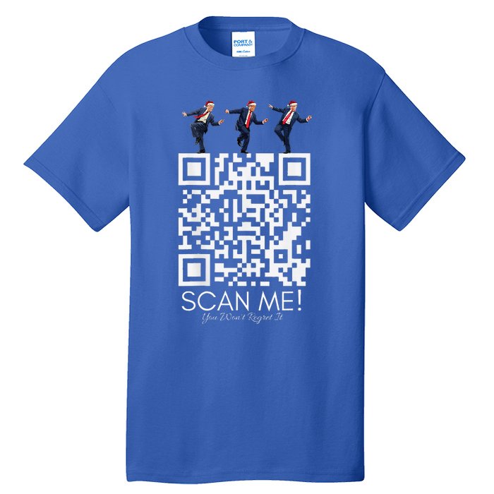 Qr Scan Me President Qr Trump Dancing Hat Tall T-Shirt