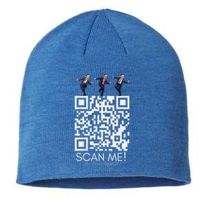 Qr Scan Me President Qr Trump Dancing Hat Sustainable Beanie