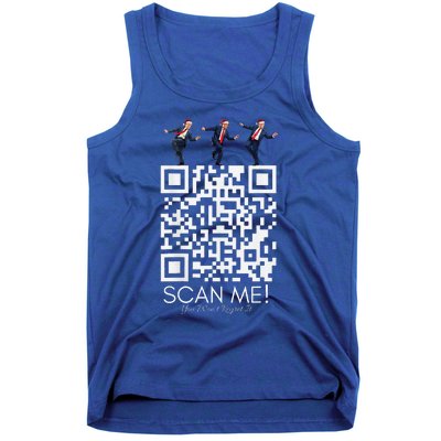 Qr Scan Me President Qr Trump Dancing Hat Tank Top