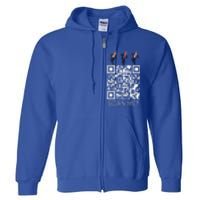 Qr Scan Me President Qr Trump Dancing Hat Full Zip Hoodie