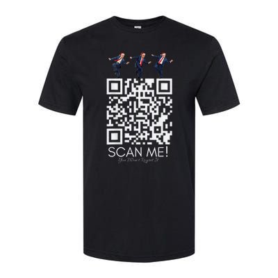 Qr Scan Me President Qr Trump Dancing Hat Softstyle CVC T-Shirt