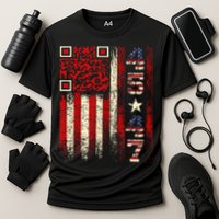 Qr Scan Me President Trump 4547 Trump Dancing Code Cooling Performance Crew T-Shirt