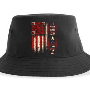 Qr Scan Me President Trump 4547 Trump Dancing Code Sustainable Bucket Hat