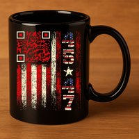 Qr Scan Me President Trump 4547 Trump Dancing Code 11oz C Handle Ceramic Mug