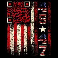 Qr Scan Me President Trump 4547 Trump Dancing Code Drawstring Bag