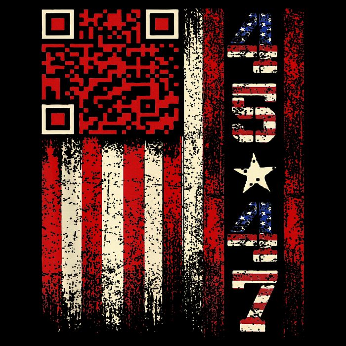 Qr Scan Me President Trump 4547 Trump Dancing Code Drawstring Bag
