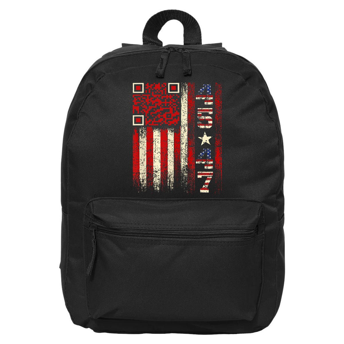 Qr Scan Me President Trump 4547 Trump Dancing Code 16 in Basic Backpack