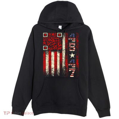 Qr Scan Me President Trump 4547 Trump Dancing Code Premium Pullover Hoodie