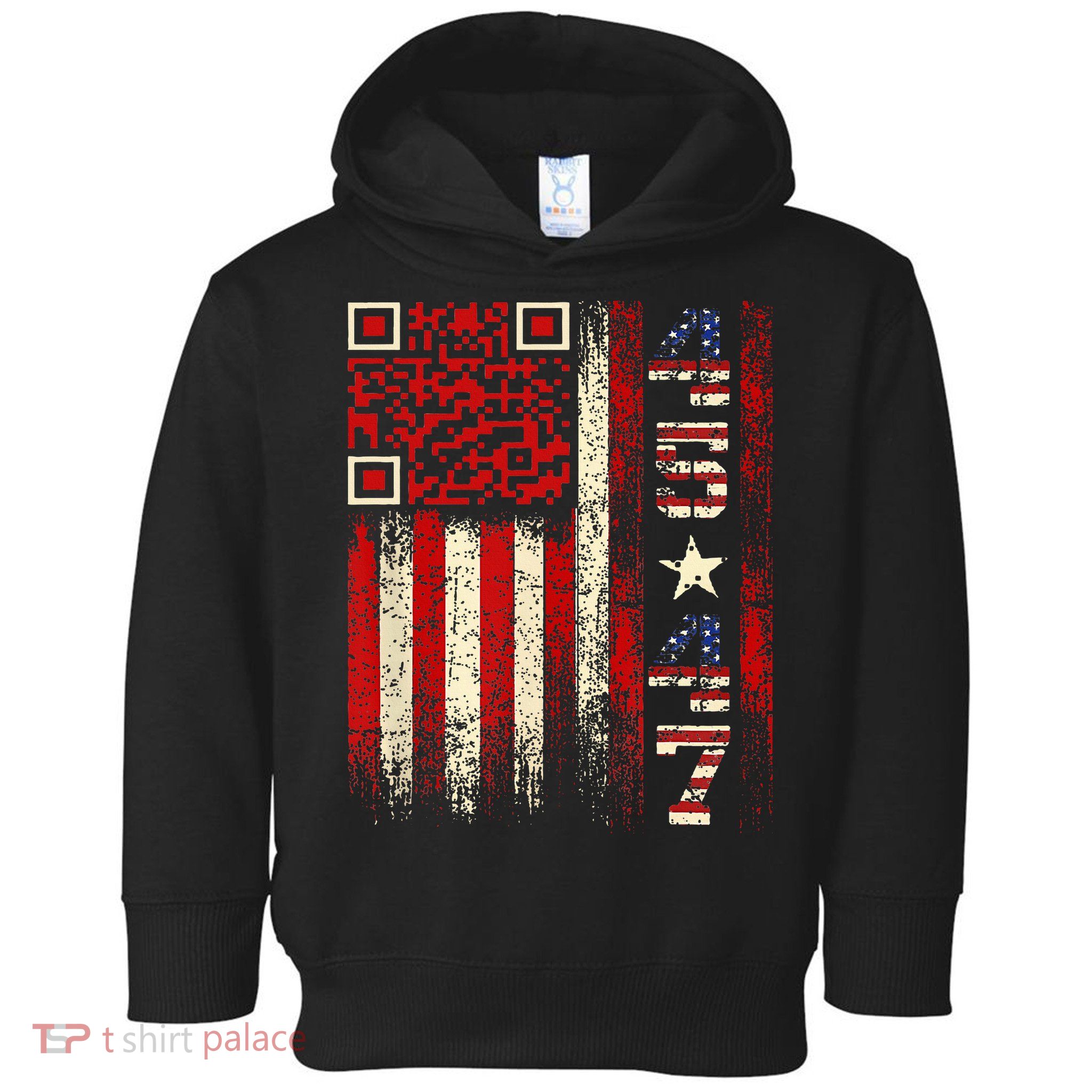 Qr Scan Me President Trump 4547 Trump Dancing Code Toddler Hoodie