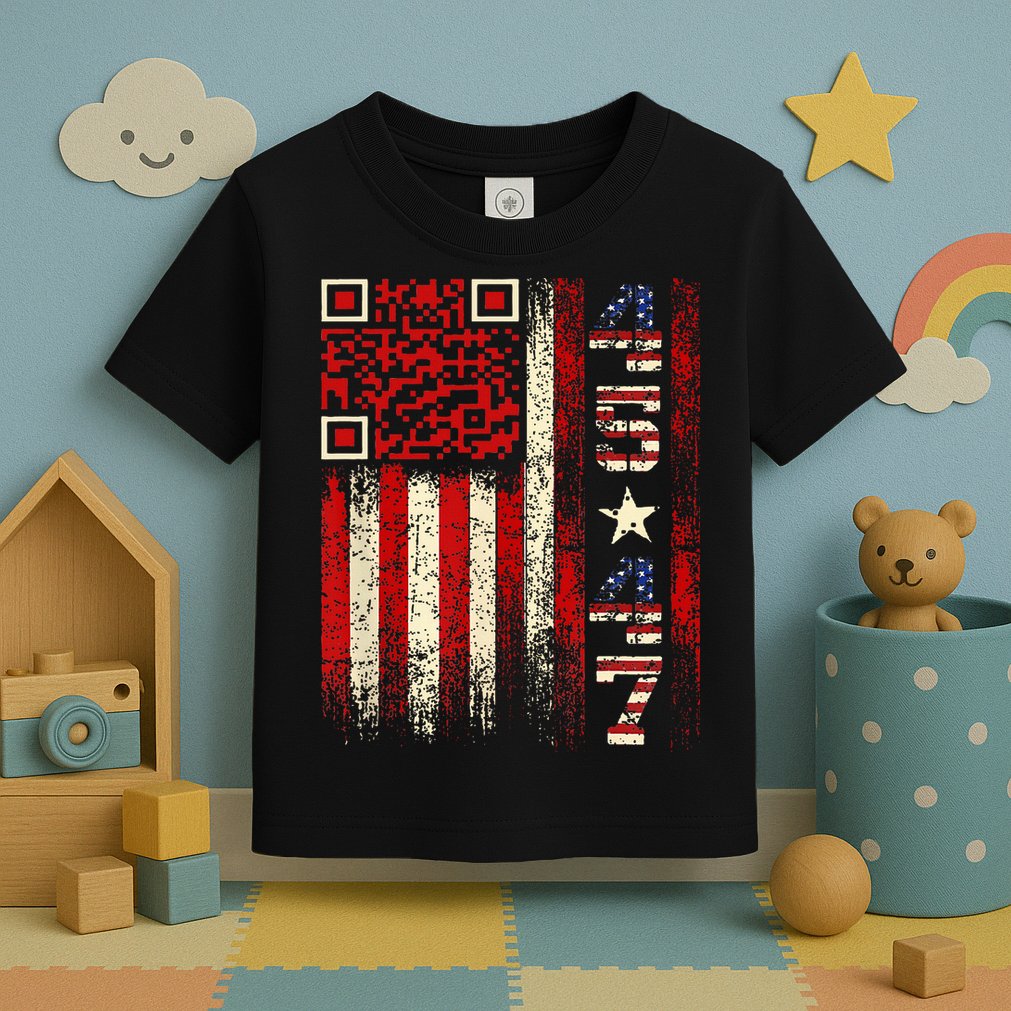 Qr Scan Me President Trump 4547 Trump Dancing Code Toddler T-Shirt