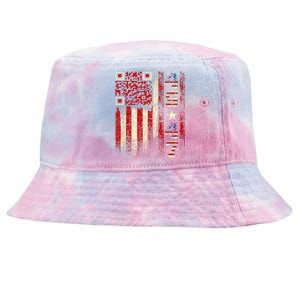 Qr Scan Me President Trump 4547 Trump Dancing Code Tie-Dyed Bucket Hat