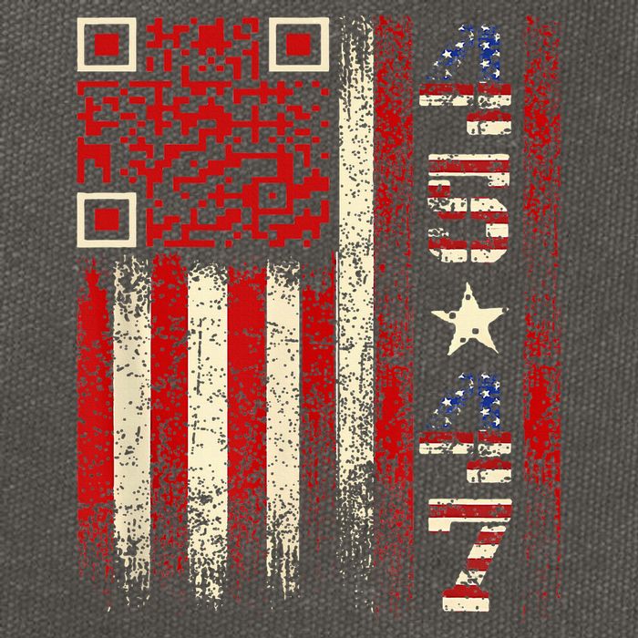 Qr Scan Me President Trump 4547 Trump Dancing Code Cotton Canvas Backpack