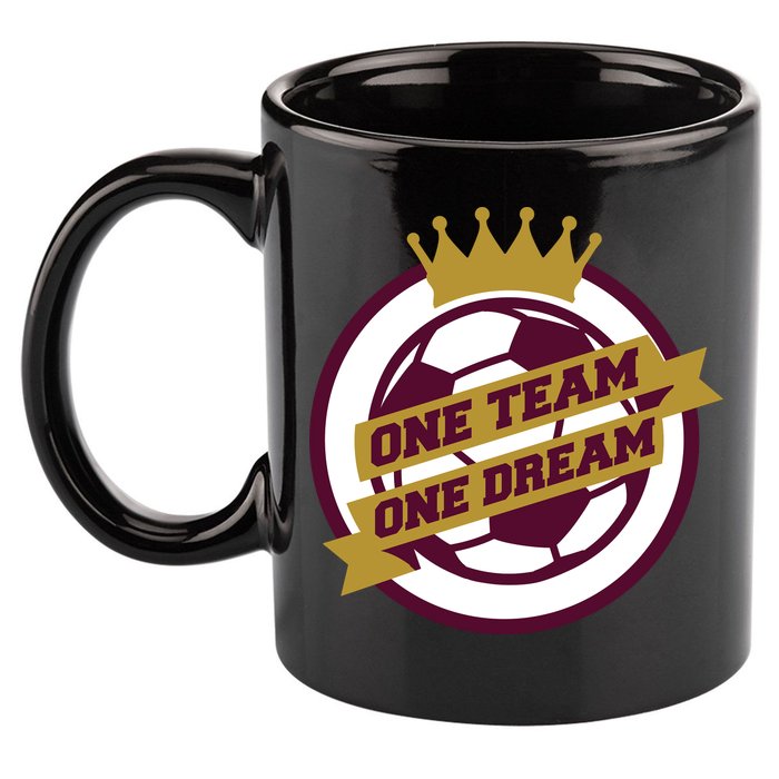 Qatar Soccer One Team One Dream 11oz C Handle Ceramic Mug