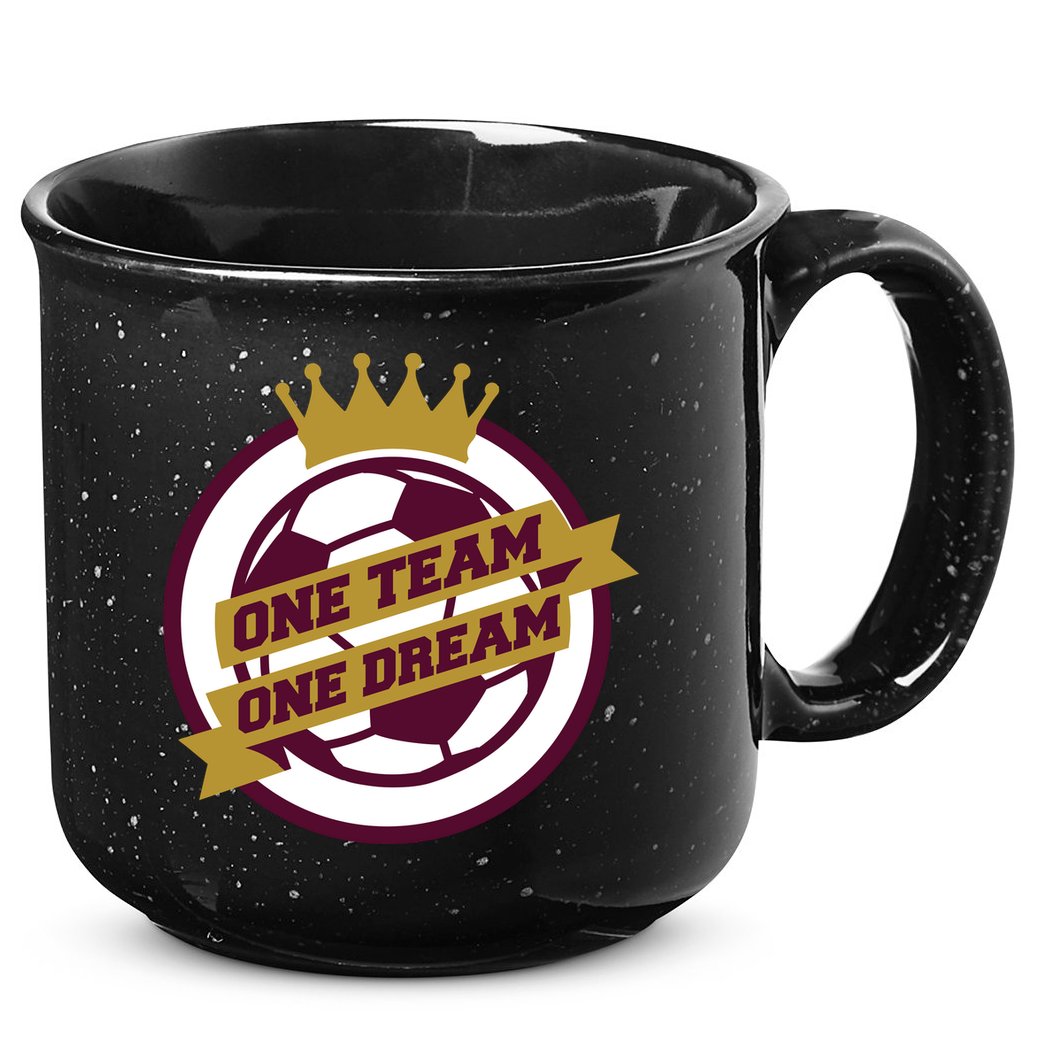 Qatar Soccer One Team One Dream 15oz Campfire Ceramic Mug