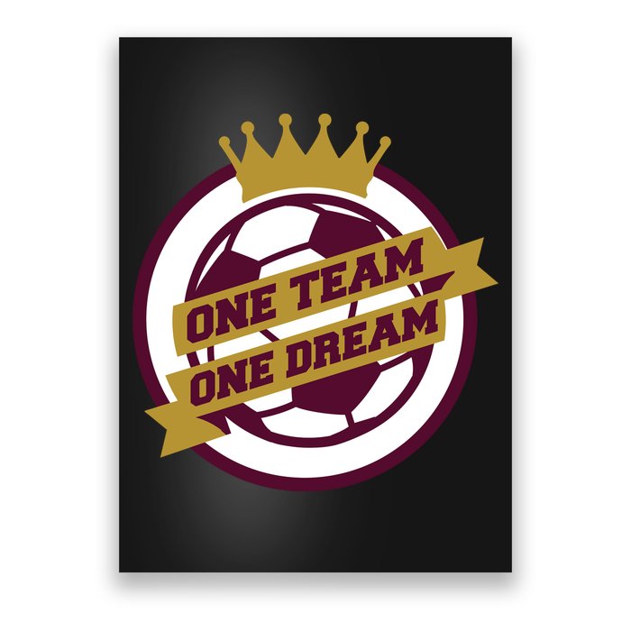 Qatar Soccer One Team One Dream Poster