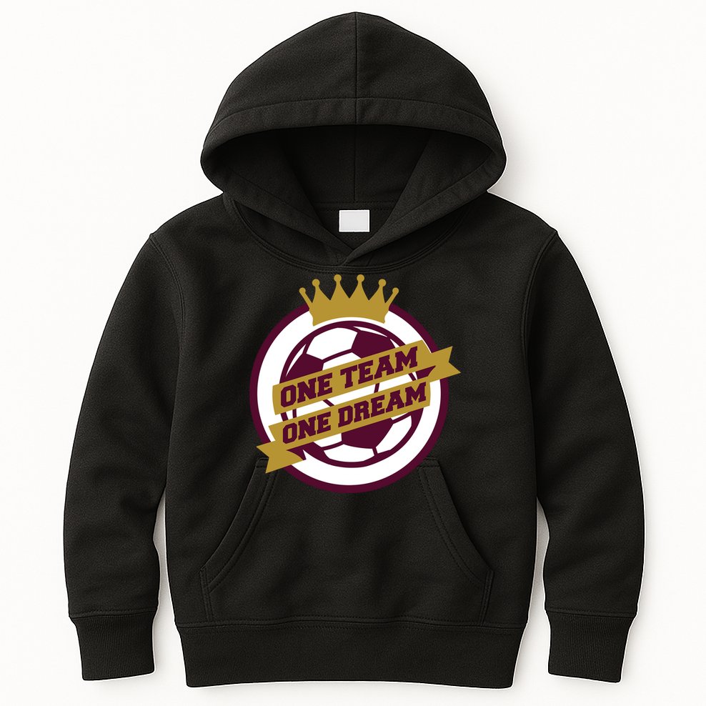 Qatar Soccer One Team One Dream Kids Hoodie