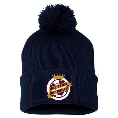 Qatar Soccer One Team One Dream Pom Pom 12in Knit Beanie