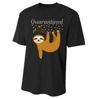 Quarantined Sloth Performance Sprint T-Shirt