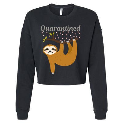 Quarantined Sloth Cropped Pullover Crew