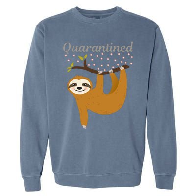 Quarantined Sloth Garment-Dyed Sweatshirt