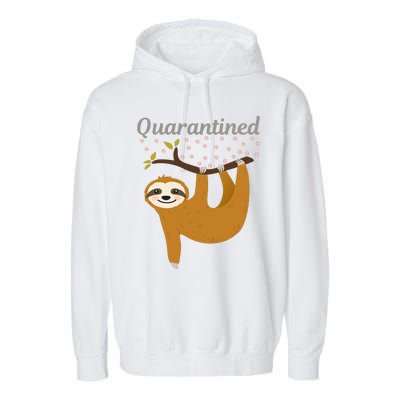 Quarantined Sloth Garment-Dyed Fleece Hoodie