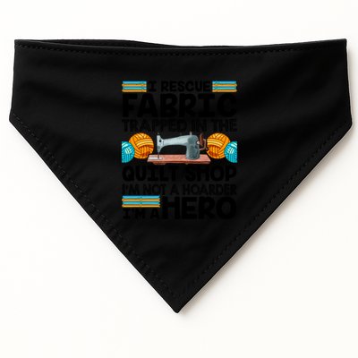 Quilt Shop Sewing Machine Quilting Stitching Quilters Fabric Gift USA-Made Doggie Bandana