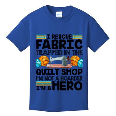 Quilt Shop Sewing Machine Quilting Stitching Quilters Fabric Gift Kids T-Shirt