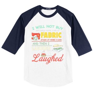 Quilting Sewing Sayings Gift For Sewer & Quilter Baseball Sleeve Shirt