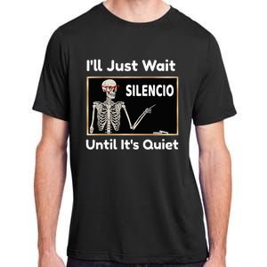 Quiet Spanish Teacher Halloween Costume Adult ChromaSoft Performance T-Shirt