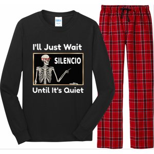 Quiet Spanish Teacher Halloween Costume Long Sleeve Pajama Set