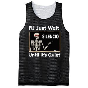 Quiet Spanish Teacher Halloween Costume Mesh Reversible Basketball Jersey Tank