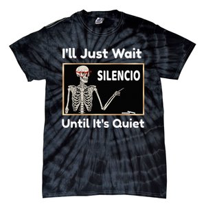 Quiet Spanish Teacher Halloween Costume Tie-Dye T-Shirt