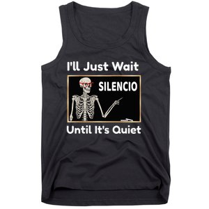 Quiet Spanish Teacher Halloween Costume Tank Top