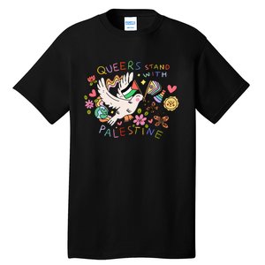 Queers Stand With Palestine Tall T-Shirt