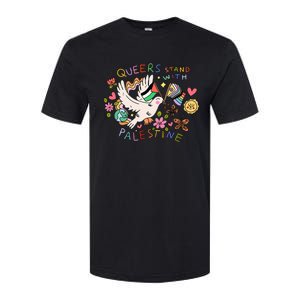 Queers Stand With Palestine Softstyle CVC T-Shirt