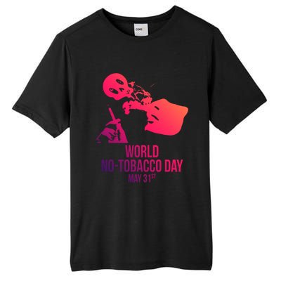 Quit Smoking World Nogifttobacco Day May 3 Skull Smoking Funny Gift Tall Fusion ChromaSoft Performance T-Shirt