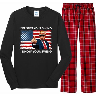 Quote Trump 2024 IVe Seen Your Swing I Know Your Swing Long Sleeve Pajama Set